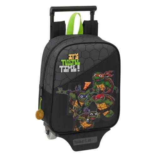 Školski Ruksak s Kotačima Teenage Mutant Ninja Turtles Crna Siva 22 x 27 x 10 cm Cijena