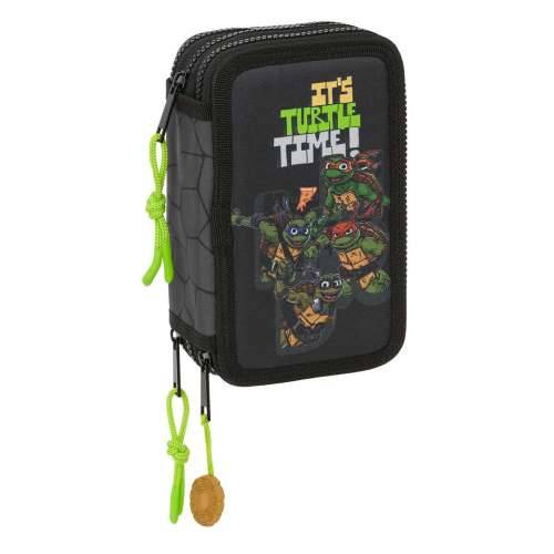 Trodijelna Pernica Teenage Mutant Ninja Turtles Crna Siva 12,5 x 19,5 x 5,5 cm 36 Dijelovi Cijena