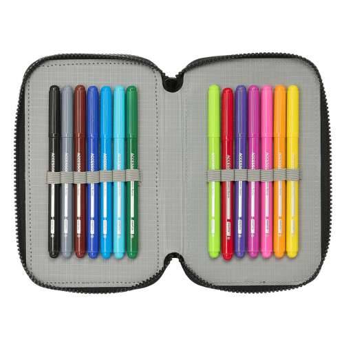 Trodijelna Pernica Teenage Mutant Ninja Turtles Crna Siva 12,5 x 19,5 x 5,5 cm 36 Dijelovi Cijena