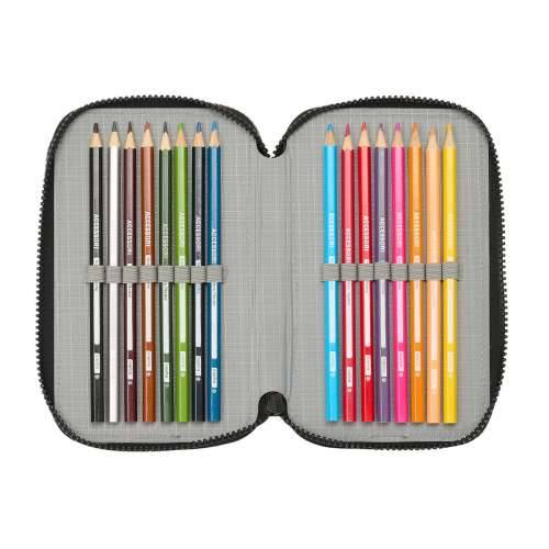 Trodijelna Pernica Teenage Mutant Ninja Turtles Crna Siva 12,5 x 19,5 x 5,5 cm 36 Dijelovi Cijena