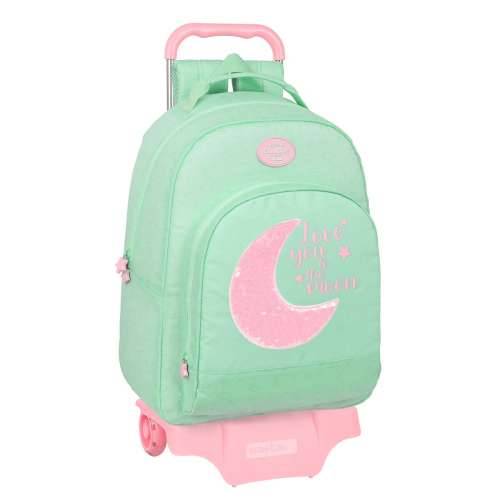 Školski Ruksak s Kotačima BlackFit8 Moon Zelena 32 x 42 x 15 cm Cijena