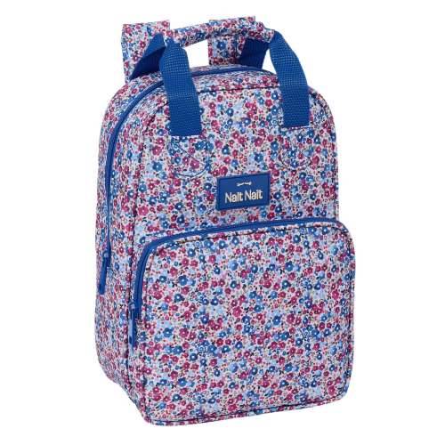 Školski Ruksak Nait Nait Flores coimbra azul Plava 20 x 28 x 8 cm Cijena