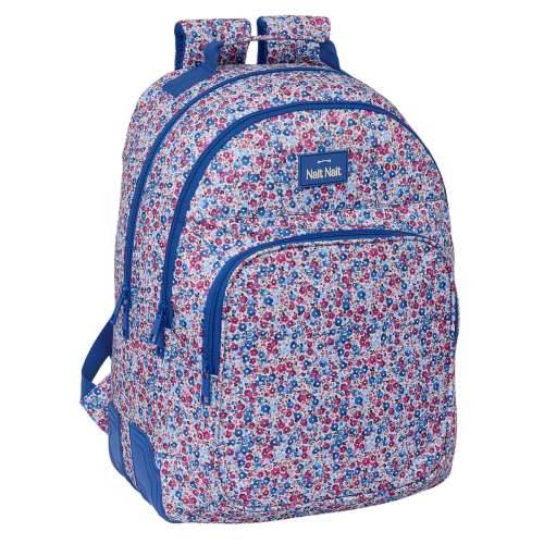 Školski Ruksak Nait Nait Flores coimbra azul Plava 32 x 42 x 15 cm Cijena