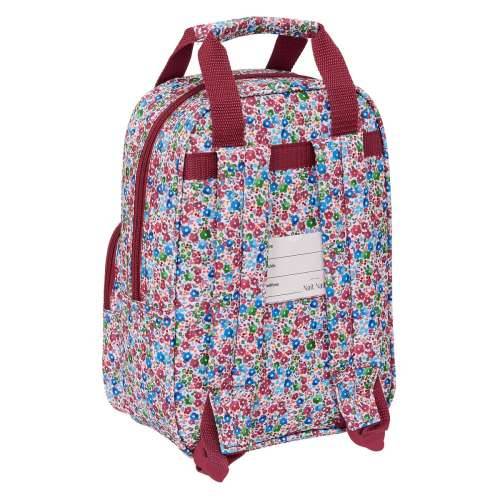 Školski Ruksak Nait Nait Flores coimbra burdeos Bordo 20 x 28 x 8 cm Cijena
