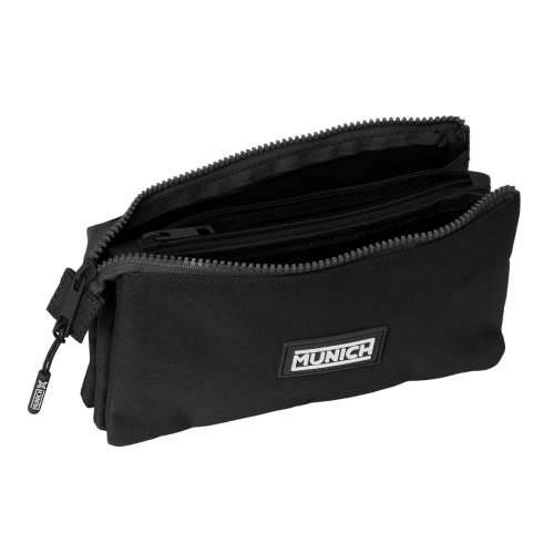 Trostruka pernica Munich Negro Crna 22 x 12 x 3 cm Cijena