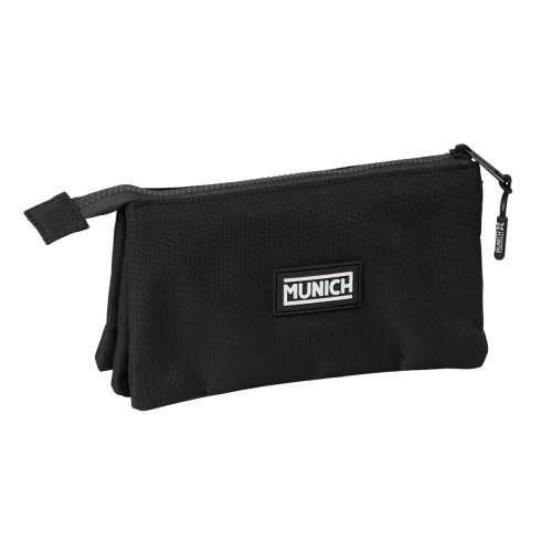 Trostruka pernica Munich Negro Crna 22 x 12 x 3 cm Cijena