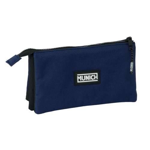 Trostruka pernica Munich Basic Mornarsko plava 22 x 12 x 3 cm Cijena
