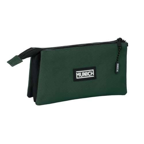 Trostruka pernica Munich Verde Zelena 22 x 12 x 3 cm Cijena