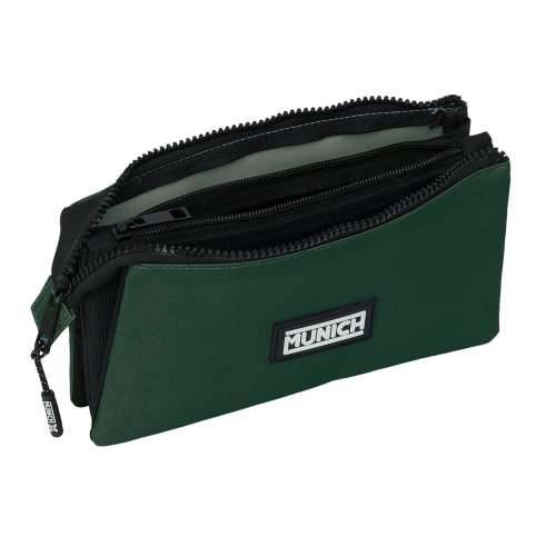 Trostruka pernica Munich Verde Zelena 22 x 12 x 3 cm Cijena