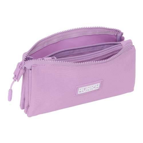 Trostruka pernica Munich Basic Lila 22 x 12 x 3 cm Cijena