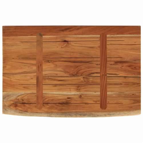 Zidna polica 70x40x2,5 cm pravokutna bagremovo drvo živi rub - Prirodna 70 x 40 x 2.5 cm 1 Masivno bagremovo drvo Cijena
