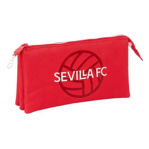 Trostruka pernica Sevilla Fútbol Club Crvena 22 x 12 x 3 cm Cijena
