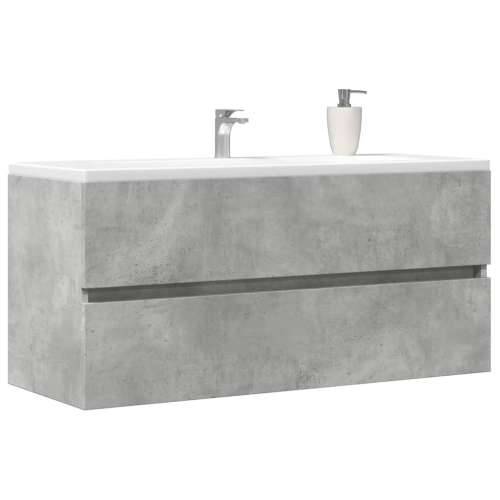 Ormarić za Lavabo - Umivaonik siva boja betona 100 x 38,5 x 45 cm drveni Cijena