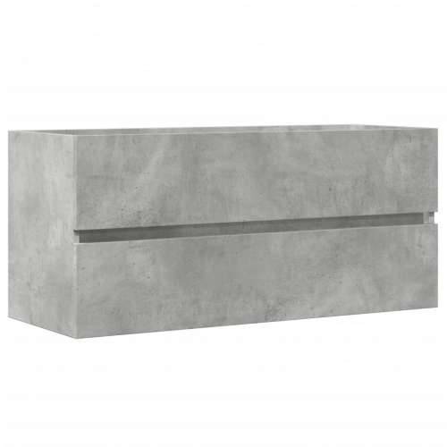 Ormarić za Lavabo - Umivaonik siva boja betona 100 x 38,5 x 45 cm drveni Cijena