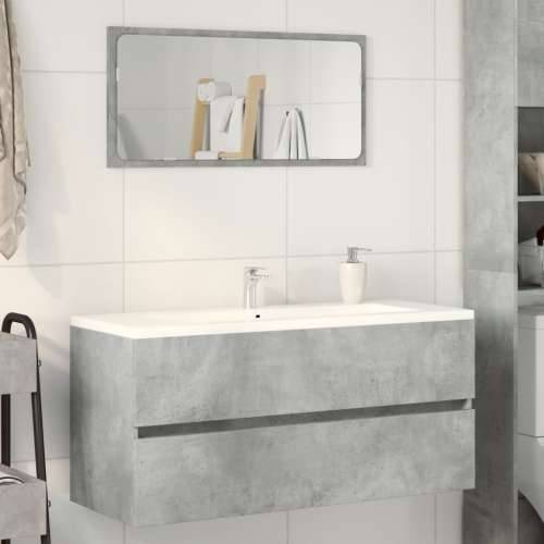 Ormarić za Lavabo - Umivaonik siva boja betona 100 x 38,5 x 45 cm drveni Cijena