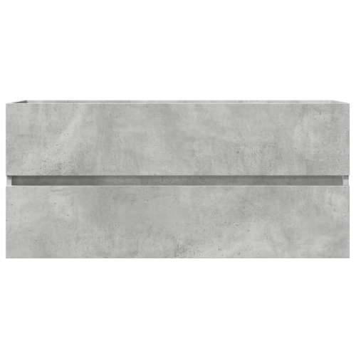 Ormarić za Lavabo - Umivaonik siva boja betona 100 x 38,5 x 45 cm drveni Cijena