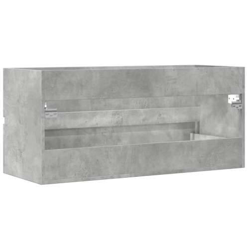 Ormarić za Lavabo - Umivaonik siva boja betona 100 x 38,5 x 45 cm drveni Cijena