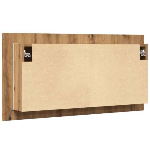 LED ormarić s ogledalom boja hrasta artisan 90x12x45 cm drveni - hrast artisan 1 Cijena