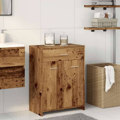 Kupaonski ormarić boja staro drvo 60x33x80 cm konstruirano drvo - Staro drvo 1 Cijena