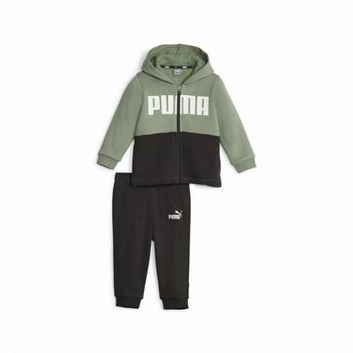 Trenirka za Bebe Puma Minicats Colorblockk Crna Zelena Cijena