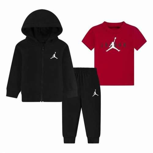 Sportski Komplet za Bebe Jordan Essentials Fleeze Box Crna Crvena Cijena