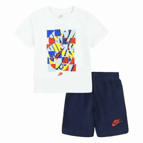 Sportski Komplet za Djecu Nike Nsw Add Ft Short  Plava Bijela Pisana 2 Dijelovi Cijena