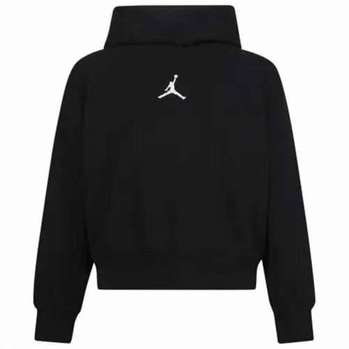 Gornji Dio Trenirke s Kapuljačom za Djevojčice Jordan Icon Play Bijela Crna Cijena