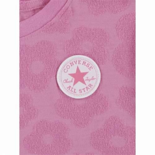 Sportski Komplet za Djecu Converse Floral Jacquard Tamnoružičasta Cijena