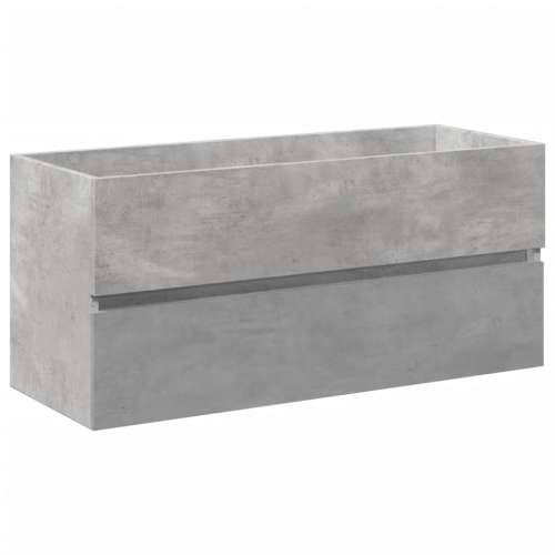 2-dijelni set kupaonskog namještaja siva boja betona drveni - Beton siva 100 x 38.5 x 45 cm bez slavine 1 Cijena