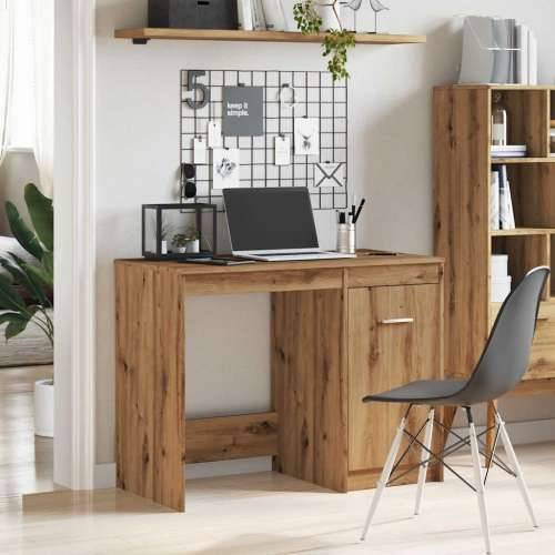 Radni stol boja hrasta artisan 100x50x76 cm konstruirano drvo - hrast artisan Cijena