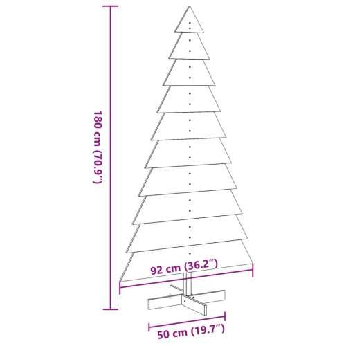 Drveno ukrasno božićno drvce 180 cm od masivne borovine - Prirodna 180 cm 1 Cijena