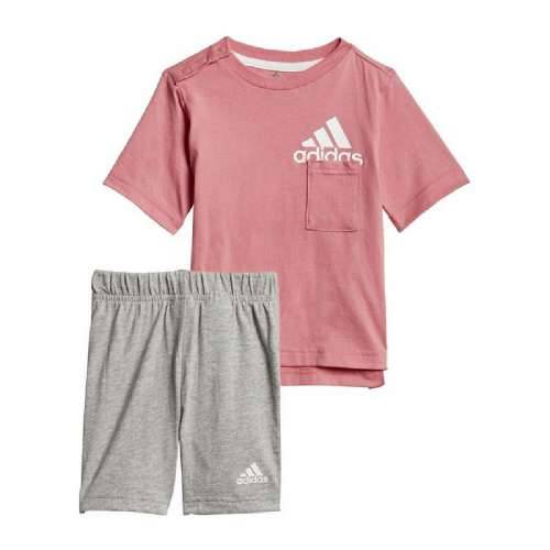 Sportski Komplet za Djecu Adidas Badge of Sport Summer Koraljni Cijena