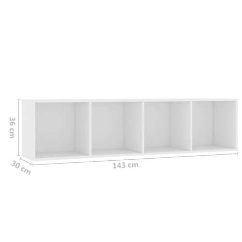 Ormarić za knjige/TV bijeli 143 x 30 x 36 cm Cijena