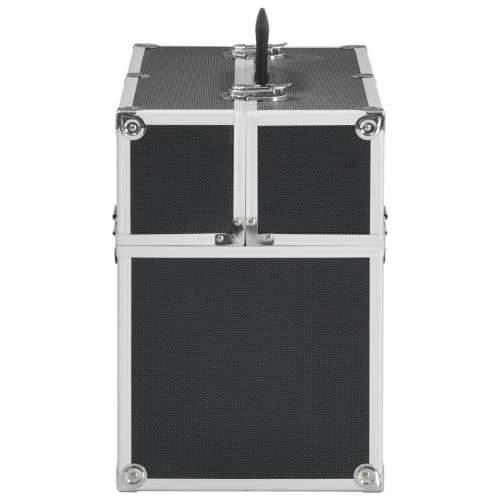 Kovčeg za šminku 38x23x34 cm crni aluminijski Cijena