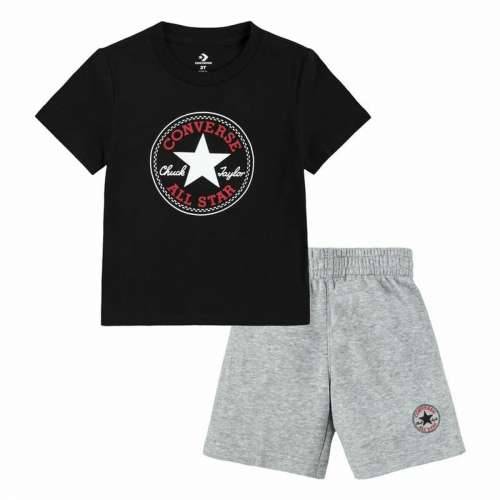 Sportski Komplet za Djecu Converse Core Tee Ft Short Crna Siva bebe Cijena