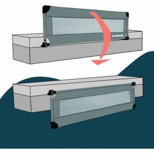 Ograde za krevet Looping BL5003G 44 x 150 cm Siva Cijena