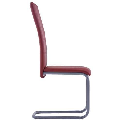 Konzolne blagovaonske stolice od umjetne kože 6 kom crvene Cijena