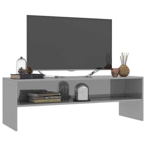 TV ormarić od iverice visoki sjaj sivi 120 x 40 x 40 cm Cijena