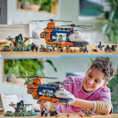 Igra Gradnje Lego 60437 Jungle Explorer Helicopter Base Camp Pisana Cijena