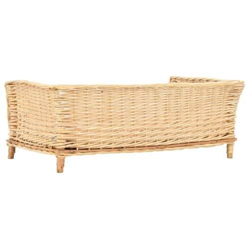 Košara za pse s jastukom 90 x 54 x 35 cm od prirodne vrbe - Prirodna 90 x 54 x 35 cm Cijena