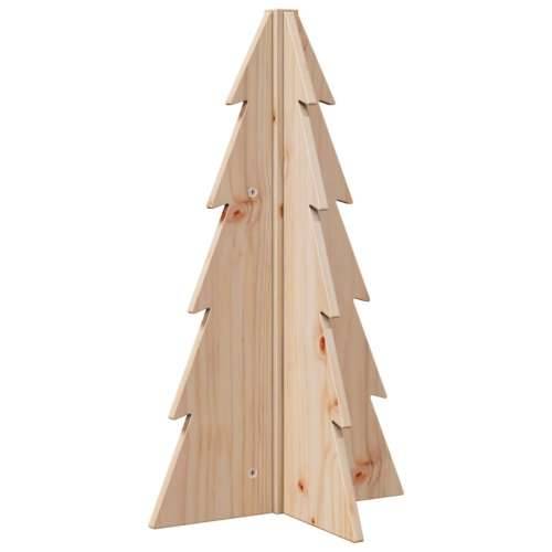 Drveno ukrasno božićno drvce 69,5 cm od masivne borovine - Prirodna 69.5 cm 1 Cijena