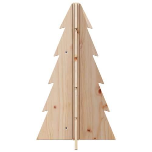 Drveno ukrasno božićno drvce 69,5 cm od masivne borovine - Prirodna 69.5 cm 1 Cijena