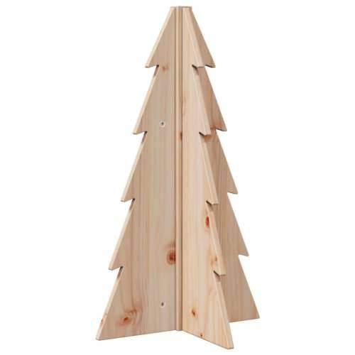Drveno ukrasno božićno drvce 69,5 cm od masivne borovine - Prirodna 69.5 cm 1 Cijena