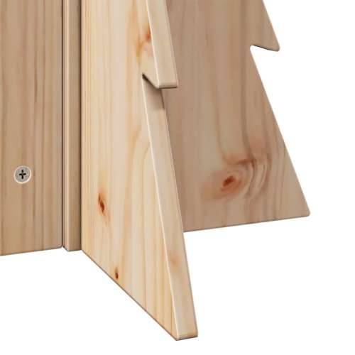 Drveno ukrasno božićno drvce 69,5 cm od masivne borovine - Prirodna 69.5 cm 1 Cijena