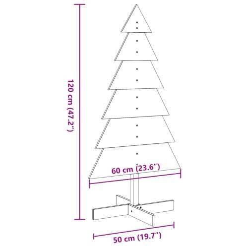 Drveno ukrasno božićno drvce 120 cm od masivne borovine - Prirodna 120 cm 1 Cijena