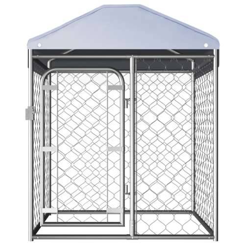 Vanjski kavez za pse s krovom 100 x 100 x 125 cm Cijena