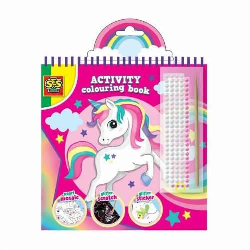 Crteži za bojenje SES Creative Activity Colouring Book Set naljepnica bilježnica 3 u 1 Cijena