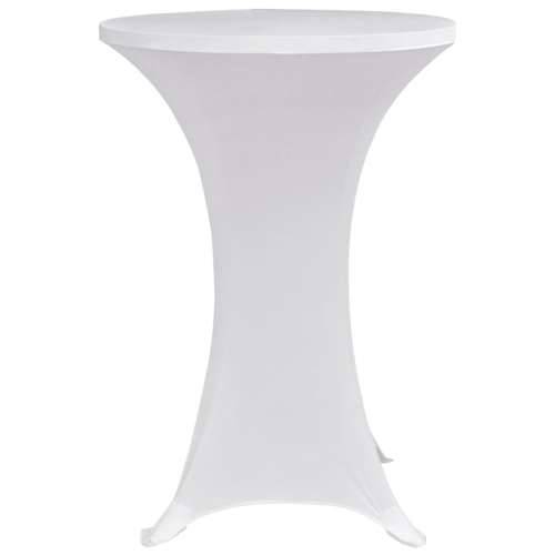 Navlaka za stol za stajanje Ø 80 cm bijela rastezljiva 4 kom Cijena