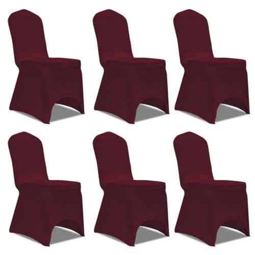 Navlake za stolice rastezljive boja burgundca 12 kom Cijena