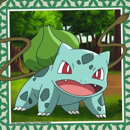 Set 3 Puzzle Pokémon Ravensburger 05586 Bulbasaur, Charmander & Squirtle 147 Dijelovi Cijena